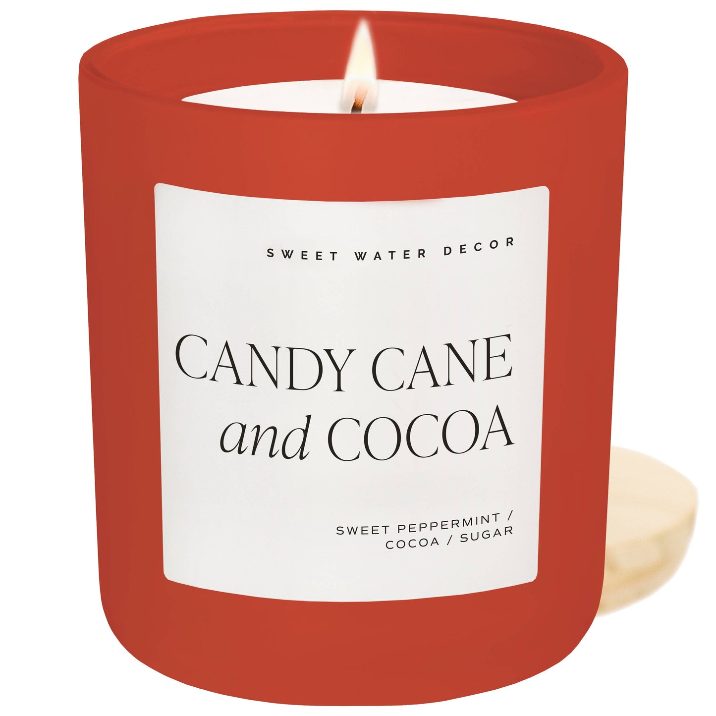 Candy Cane & Cocoa 15 oz Soy Candle - Christmas Gifts