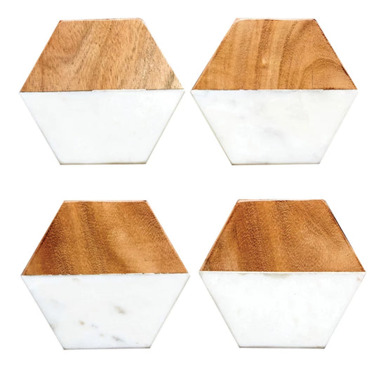 Wood Hexagon Coasters