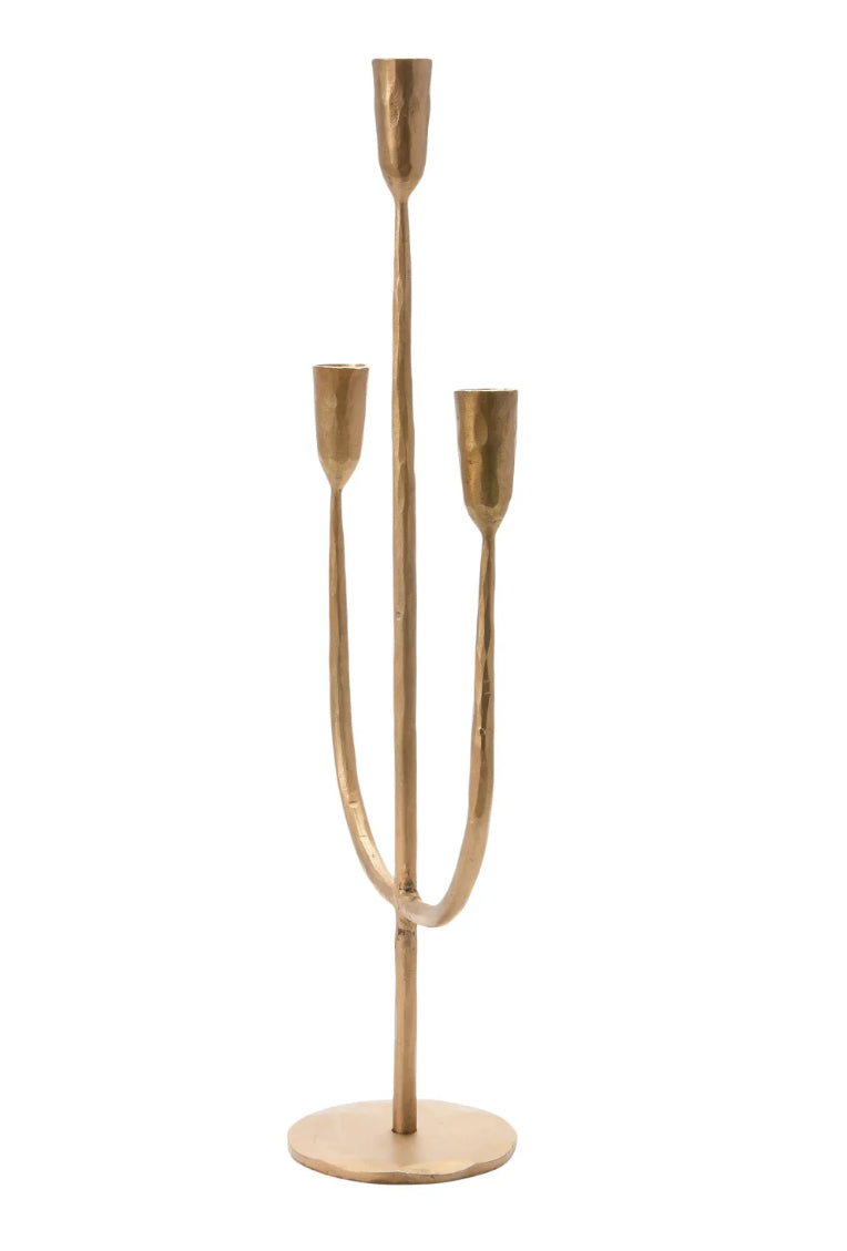 Mila Metal Candelabra with Antique Finish