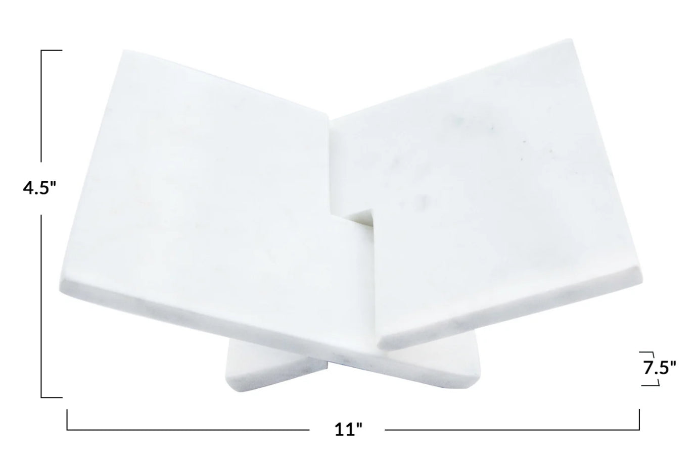 Interlocking Marble Book Holder